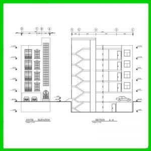 Architectural plan 8*17 north - Image 3