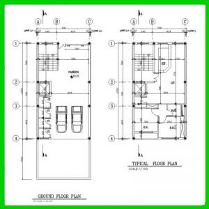 Architectural plan 7*12 South