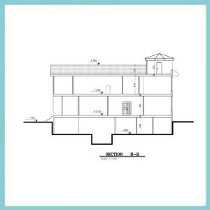 Map of a 500-meter villa, 2 floors + basement - Image 8