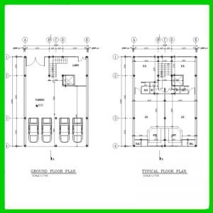 Architectural plan 14x10 South