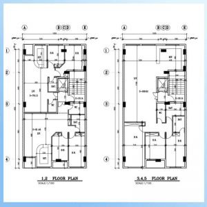 Architectural plan 10*19 south