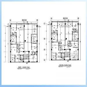 Architectural plan 17x14 south