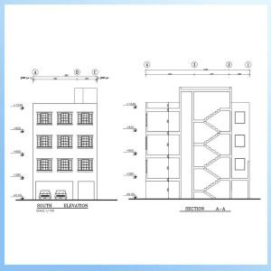 Architectural plan 8*14 north - Image 3