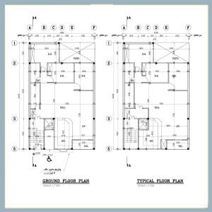 Architectural plan 16x10 north