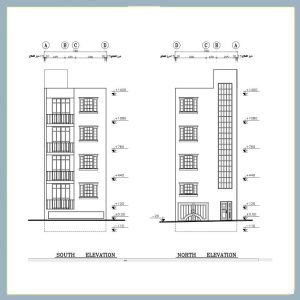 Architectural plan 7*16 south - Image 2