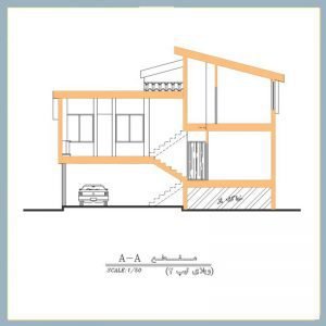 Map of a 140-meter duplex villa with parking - Image 3