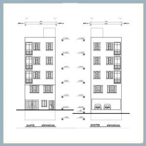 Architectural plan 17*7 north and south - Image 2