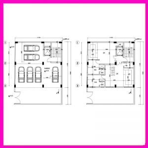 Architectural plan 11*12 north-west