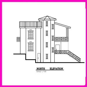 Map of a 500-meter villa, 2 floors + basement - Image 5