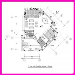 Map of a 110-meter duplex villa