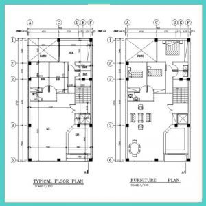 Architectural plan 9*17 North