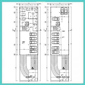 Architectural plan 26*10 north