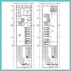 Architectural plan 26*10 north