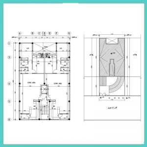 Architectural plan 20*13.33 north
