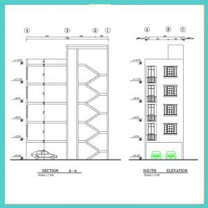 Architectural plan 6*13 north - Image 2