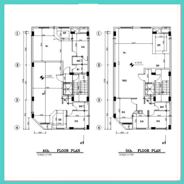 Architectural plan 17x10 south