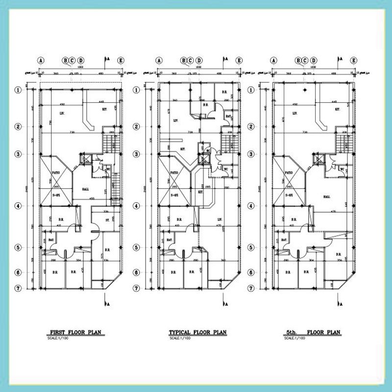 Architectural map 24*10 south
