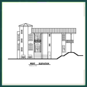 Map of a 500-meter villa, 2 floors + basement - Image 3