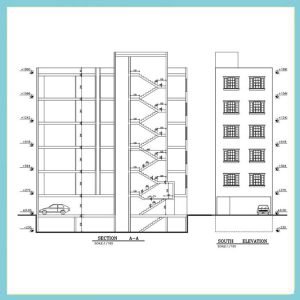 Architectural plan 8*20 north - Image 2