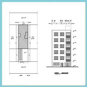 Architectural plan 25 x 10 south - Image 2
