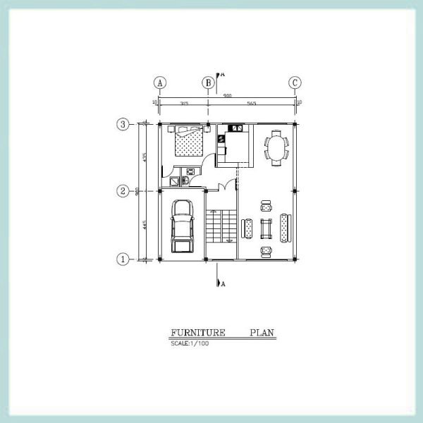 South 9x9 architectural map