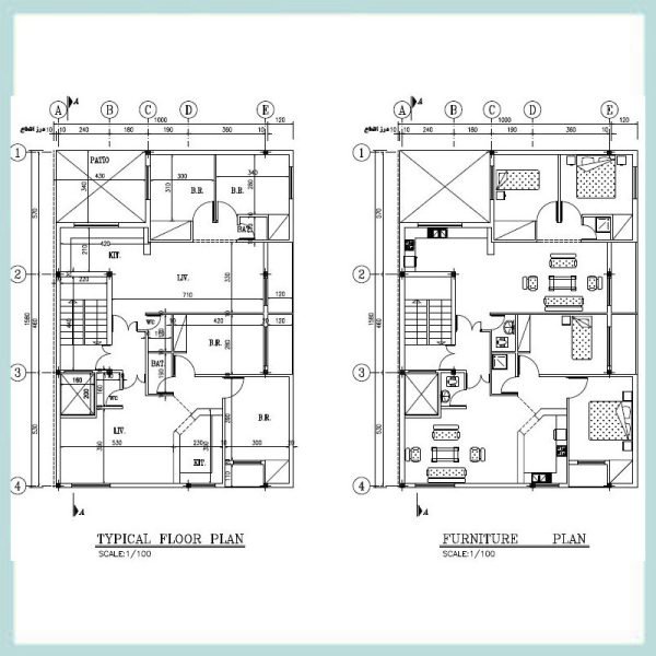 Architectural map 16x10 North
