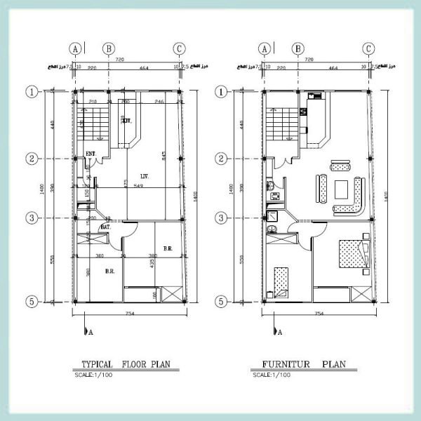 Architectural map 14*7 South