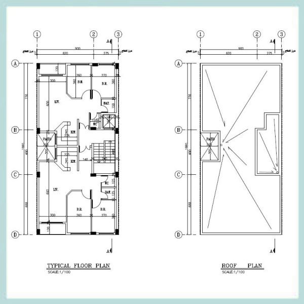 Architectural map 19*9 South