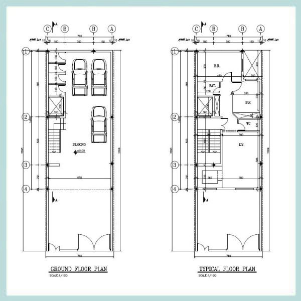 Architectural map 15*7 North