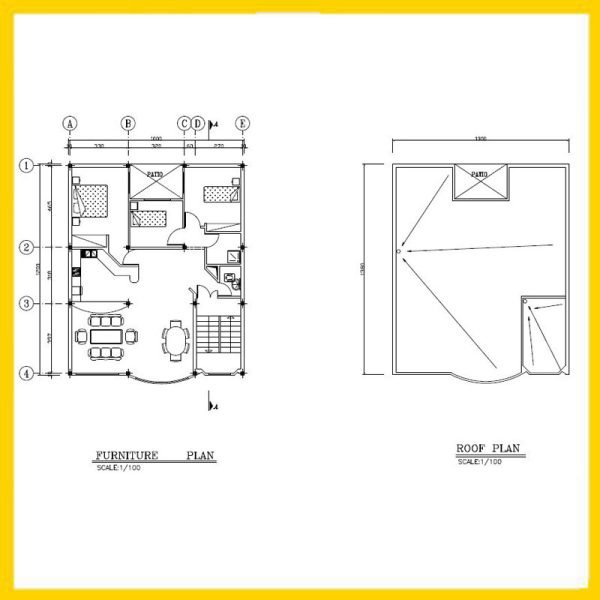 Architectural map 12x10 North