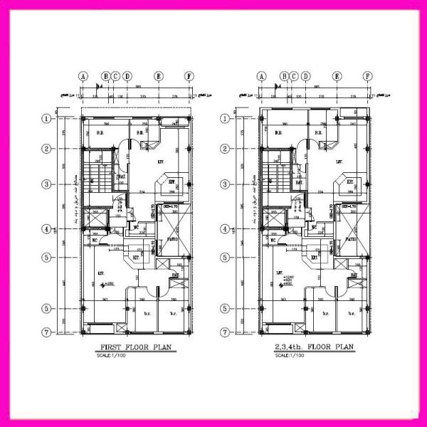 Architectural map 19*10 South