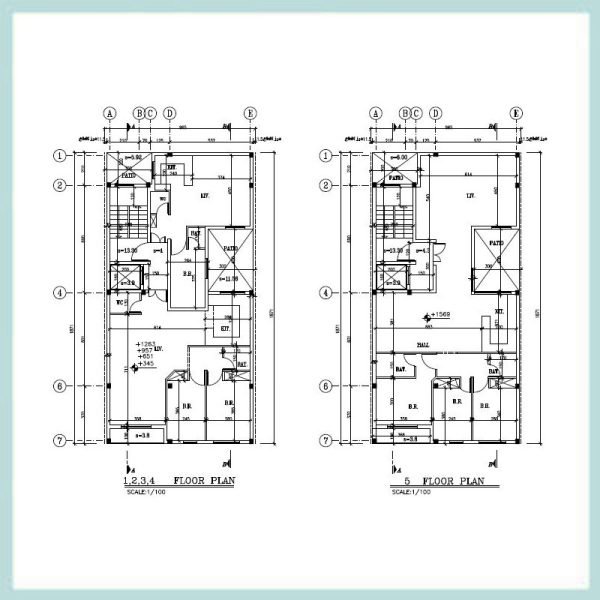 Architectural map 19*10 North