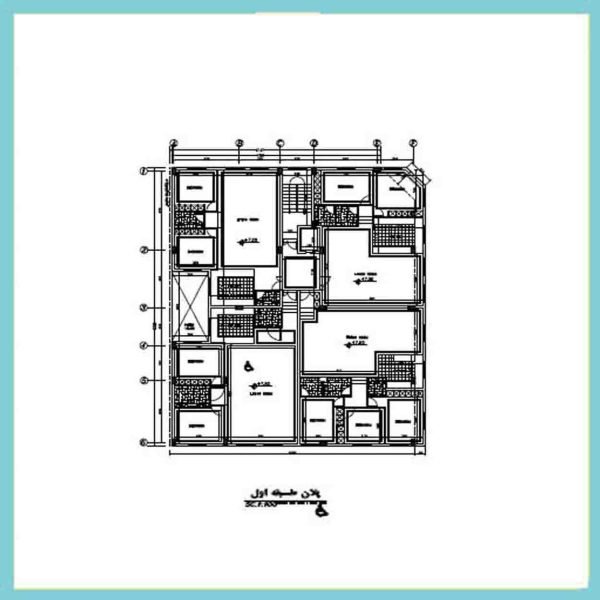Architectural plan 24*17 South-East
