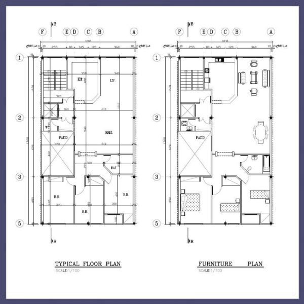 Architectural map 18*10 South