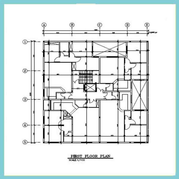 Architectural plan 20*19 North-West