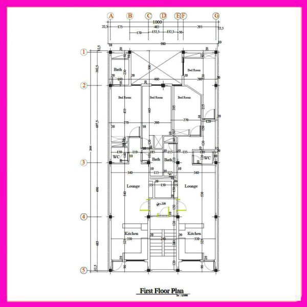 Architectural map 20*10 South