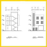 Architectural plan 8x8, two south-east corners - Image 4