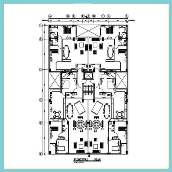 Architectural plan 32*20 North