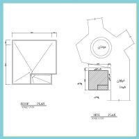 Architectural plan 8x8, two south-east corners - Image 3