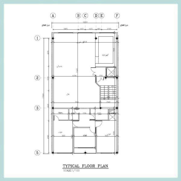 Architectural map 18*10 South