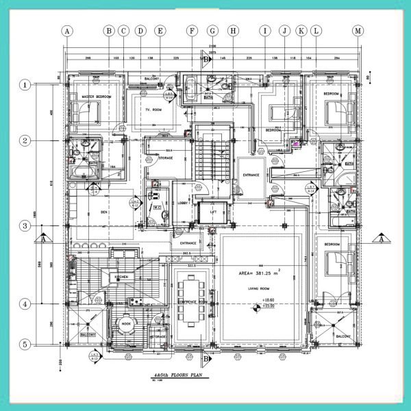 Architectural plan 19*21 South Phase 2