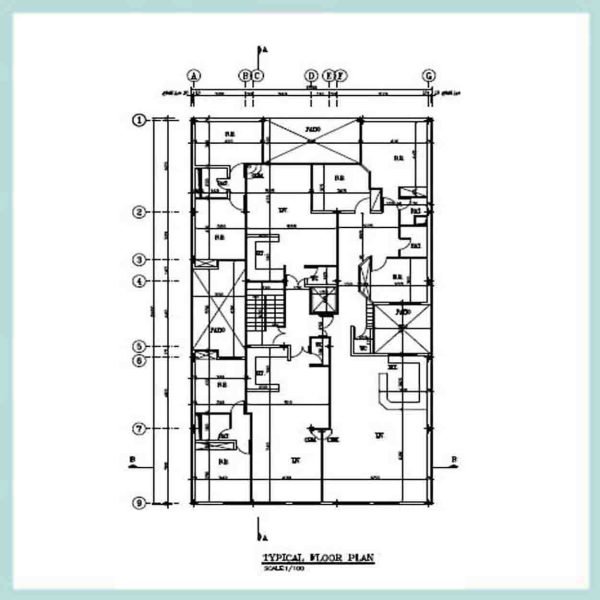 Architectural plan 26*15 North