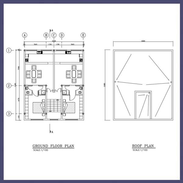 South 12x10 architectural plan