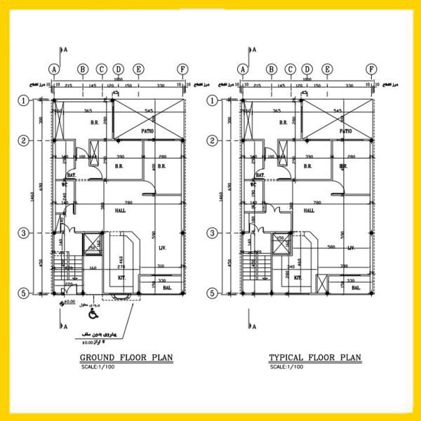 Architectural plan 15*10 North