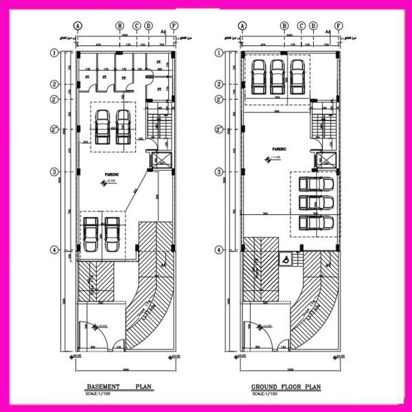 Architectural plan 20*10 North