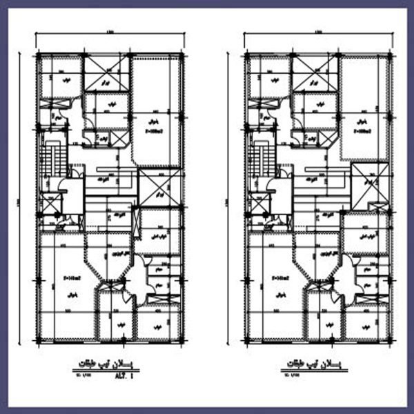 Architectural plan 23*13 North
