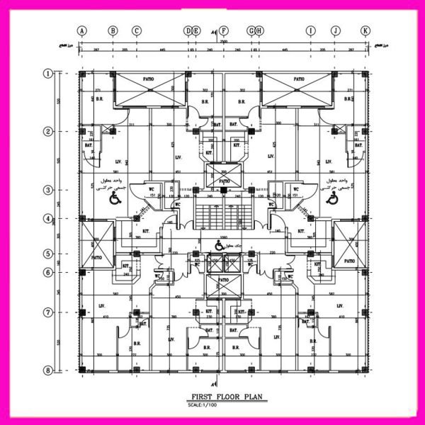 Architectural plan 25*26 North + structure